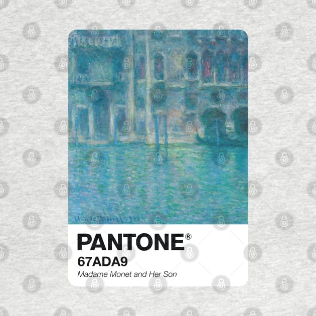 PANTONE MONET - PANTONE Palazzo da Mula, Venice (1908) by Claude Monet Poster by theartistmusician